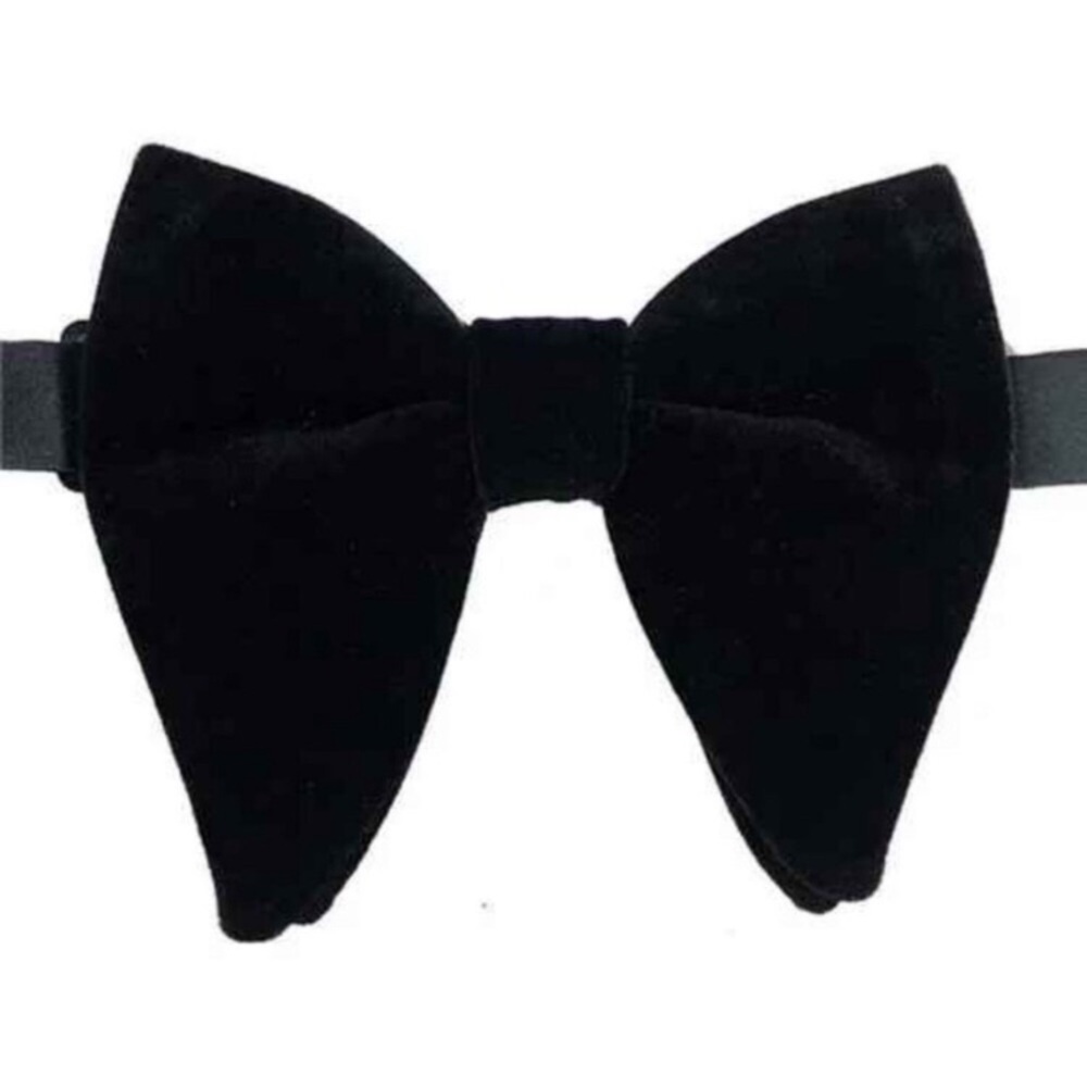 Velvet Bow Ties for Men Set Black New